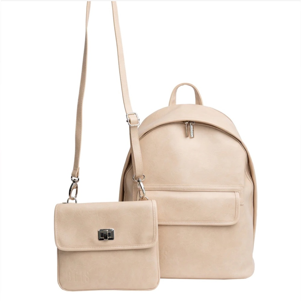 Veis THE 2-IN-1 BACKPACK IN BEIGE